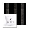 Picture of Caper Onyx | Set of 2 | Sunbrella 16" Square Outdoor Throw Pillows with Premium Inserts