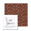 Picture of Carat Grenat | Set of 2 | Sunbrella 16" Square Outdoor Throw Pillows with Premium Inserts
