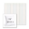 Picture of Carlo Coastal | Set of 2 | Sunbrella 16" Square Outdoor Throw Pillows with Premium Inserts