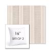 Picture of Carlo Graphite | Set of 2 | Sunbrella 16" Square Outdoor Throw Pillows with Premium Inserts