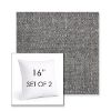 Picture of Chartres Granite | Set of 2 | Sunbrella 16" Square Outdoor Throw Pillows with Premium Inserts