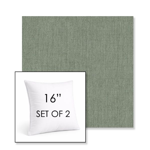 Picture of Cliff Spa | Set of 2 | Sunbrella 16" Square Outdoor Throw Pillows with Premium Inserts