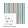 Picture of Costa Clearwater | Set of 2 | Sunbrella 16" Square Outdoor Throw Pillows with Premium Inserts