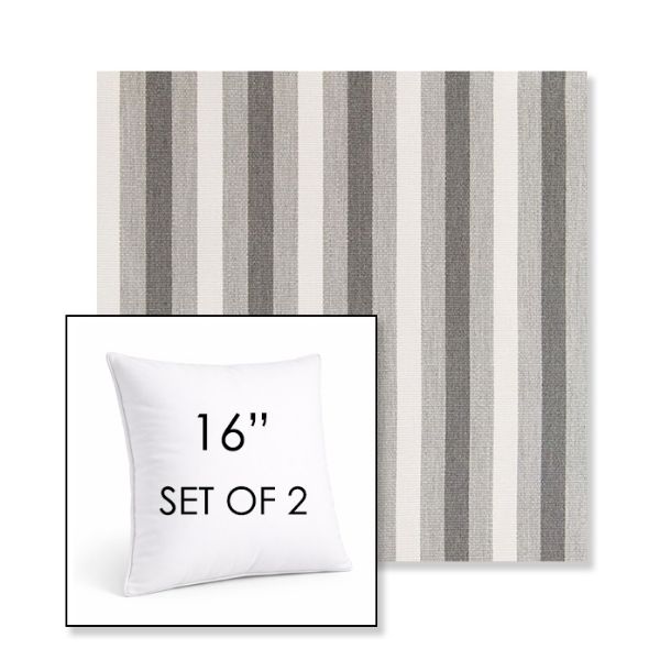 Picture of Costa Jetty | Set of 2 | Sunbrella 16" Square Outdoor Throw Pillows with Premium Inserts