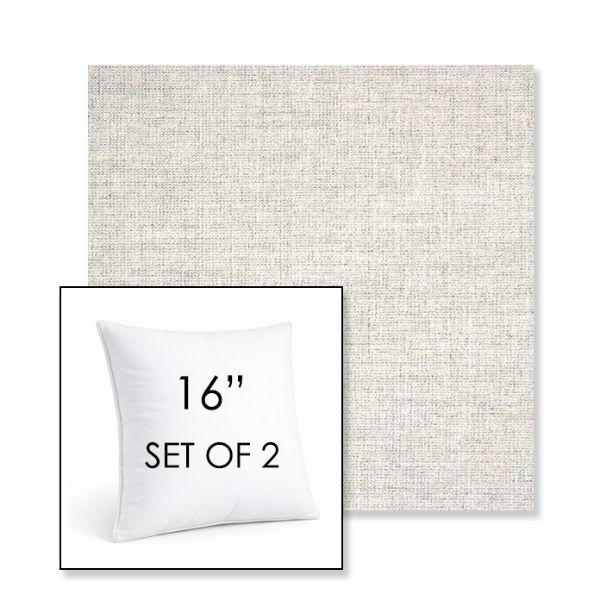 Picture of Crush Cloud | Set of 2 | Sunbrella 16" Square Outdoor Throw Pillows with Premium Inserts