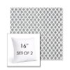Picture of Detail Denim | Set of 2 | Sunbrella 16" Square Outdoor Throw Pillows with Premium Inserts