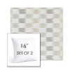 Picture of Dream Dune | Set of 2 | Sunbrella 16" Square Outdoor Throw Pillows with Premium Inserts