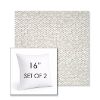 Picture of Dumont Stucco | Set of 2 | Sunbrella 16" Square Outdoor Throw Pillows with Premium Inserts