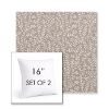 Picture of Eberly Linen | Set of 2 | Sunbrella 16" Square Outdoor Throw Pillows with Premium Inserts