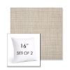 Picture of Echo Ash | Set of 2 | Sunbrella 16" Square Outdoor Throw Pillows with Premium Inserts