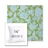 Picture of Floral Song Spring | Set of 2 | Sunbrella 16" Square Outdoor Throw Pillows with Premium Inserts