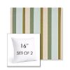 Picture of Gateway Aloe | Set of 2 | Sunbrella 16" Square Outdoor Throw Pillows with Premium Inserts