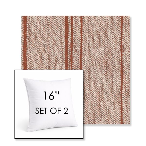 Picture of Harvest Esterel | Set of 2 | Sunbrella 16" Square Outdoor Throw Pillows with Premium Inserts
