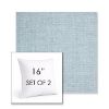 Picture of Idol Frost | Set of 2 | Sunbrella 16" Square Outdoor Throw Pillows with Premium Inserts