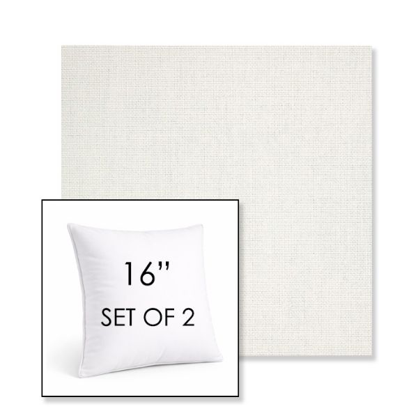 Picture of Idol Snow | Set of 2 | Sunbrella 16" Square Outdoor Throw Pillows with Premium Inserts
