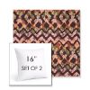 Picture of Inga Gypsy | Set of 2 | Sunbrella 16" Square Outdoor Throw Pillows with Premium Inserts