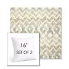 Picture of Inga Marble | Set of 2 | Sunbrella 16" Square Outdoor Throw Pillows with Premium Inserts