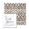 Picture of Inga Merino | Set of 2 | Sunbrella 16" Square Outdoor Throw Pillows with Premium Inserts