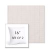 Picture of Kaia Linen | Set of 2 | Sunbrella 16" Square Outdoor Throw Pillows with Premium Inserts