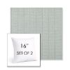 Picture of Kaia Mist | Set of 2 | Sunbrella 16" Square Outdoor Throw Pillows with Premium Inserts