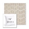 Picture of Key Figure Mineral | Set of 2 | Sunbrella 16" Square Outdoor Throw Pillows with Premium Inserts