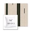 Picture of Khaima Moringa | Set of 2 | Sunbrella 16" Square Outdoor Throw Pillows with Premium Inserts