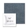 Picture of Kismet Denim | Set of 2 | Sunbrella 16" Square Outdoor Throw Pillows with Premium Inserts