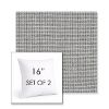 Picture of Kudos Newsprint | Set of 2 | Sunbrella 16" Square Outdoor Throw Pillows with Premium Inserts