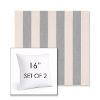 Picture of Leisure Denim | Set of 2 | Sunbrella 16" Square Outdoor Throw Pillows with Premium Inserts