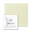Picture of Linen Natural | Set of 2 | Sunbrella 16" Square Outdoor Throw Pillows with Premium Inserts