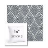 Picture of Linnaeus Indigo | Set of 2 | Sunbrella 16" Square Outdoor Throw Pillows with Premium Inserts