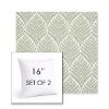 Picture of Linnaeus Spring | Set of 2 | Sunbrella 16" Square Outdoor Throw Pillows with Premium Inserts
