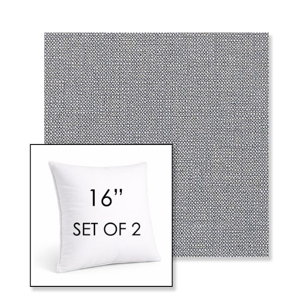 Picture of Linville Denim | Set of 2 | Sunbrella 16" Square Outdoor Throw Pillows with Premium Inserts