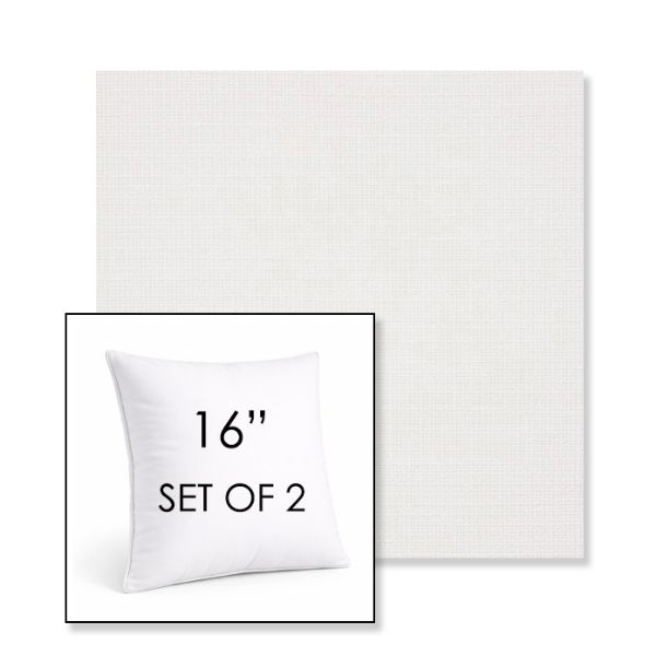 Picture of Linville Snow | Set of 2 | Sunbrella 16" Square Outdoor Throw Pillows with Premium Inserts