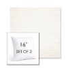 Picture of Litchfield Snow | Set of 2 | Sunbrella 16" Square Outdoor Throw Pillows with Premium Inserts