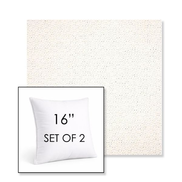 Picture of Litchfield Snow | Set of 2 | Sunbrella 16" Square Outdoor Throw Pillows with Premium Inserts