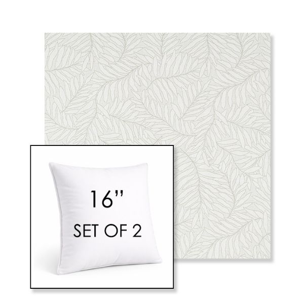 Picture of Lively Sage | Set of 2 | Sunbrella 16" Square Outdoor Throw Pillows with Premium Inserts