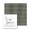 Picture of Lore Moss | Set of 2 | Sunbrella 16" Square Outdoor Throw Pillows with Premium Inserts