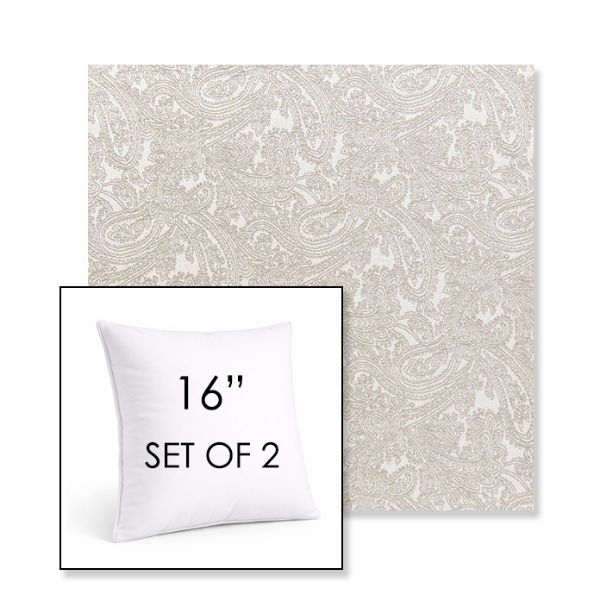Picture of Mahalo Chino | Set of 2 | Sunbrella 16" Square Outdoor Throw Pillows with Premium Inserts