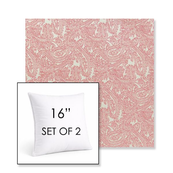 Picture of Mahalo Hibiscus | Set of 2 | Sunbrella 16" Square Outdoor Throw Pillows with Premium Inserts