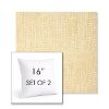 Picture of Margo Parchment | Set of 2 | Sunbrella 16" Square Outdoor Throw Pillows with Premium Inserts