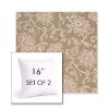 Picture of Martha Floral Spring | Set of 2 | Sunbrella 16" Square Outdoor Throw Pillows with Premium Inserts