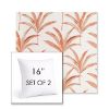 Picture of Martinique Mango | Set of 2 | Sunbrella 16" Square Outdoor Throw Pillows with Premium Inserts