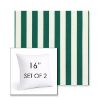 Picture of Mason Forest Green | Set of 2 | Sunbrella 16" Square Outdoor Throw Pillows with Premium Inserts