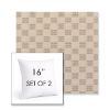 Picture of Mend Terracotta | Set of 2 | Sunbrella 16" Square Outdoor Throw Pillows with Premium Inserts