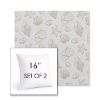 Picture of Nantucket Suntan | Set of 2 | Sunbrella 16" Square Outdoor Throw Pillows with Premium Inserts