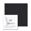Picture of Natte Sooty | Set of 2 | Sunbrella 16" Square Outdoor Throw Pillows with Premium Inserts