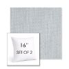 Picture of Nova Chambray | Set of 2 | Sunbrella 16" Square Outdoor Throw Pillows with Premium Inserts