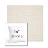 Picture of Nurture White | Set of 2 | Sunbrella 16" Square Outdoor Throw Pillows with Premium Inserts