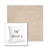 Picture of Piazza Dune | Set of 2 | Sunbrella 16" Square Outdoor Throw Pillows with Premium Inserts